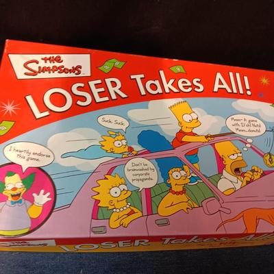 THE SIMPSONS LOSER TAKES ALL & PAZAZ BOARD GAMES