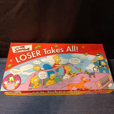 THE SIMPSONS LOSER TAKES ALL & PAZAZ BOARD GAMES