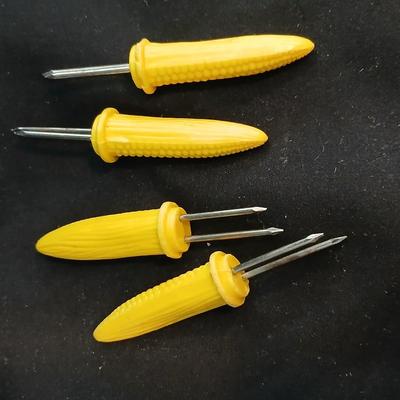 Vintage Relish Tray, Party Tray, Serving Platter with affixed Radish in center serving knife and corn cob holders