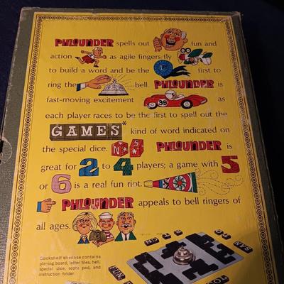 1969 "THE WORLD OF WALL STREET" & "PHLOUNDER" BOOK CASE GAMES