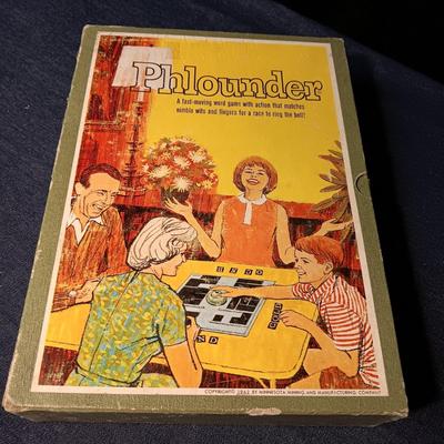 1969 "THE WORLD OF WALL STREET" & "PHLOUNDER" BOOK CASE GAMES