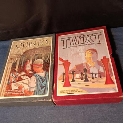 1962 "TWIXT" & 1964 "QUINTO" BOOK CASE GAMES