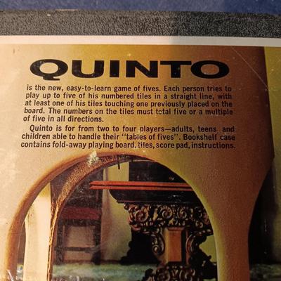 1962 "TWIXT" & 1964 "QUINTO" BOOK CASE GAMES