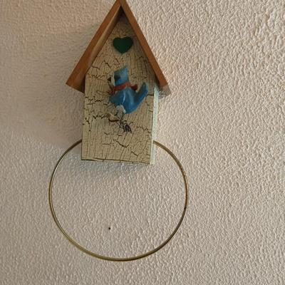 Birdhouse themed hand Towels Birdhouse Kleenex box and towel holder