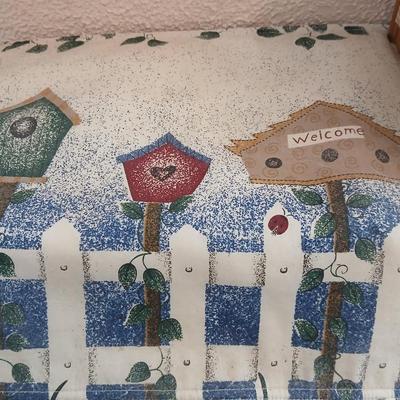 Birdhouse themed hand Towels Birdhouse Kleenex box and towel holder