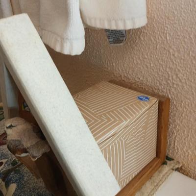 Birdhouse themed hand Towels Birdhouse Kleenex box and towel holder