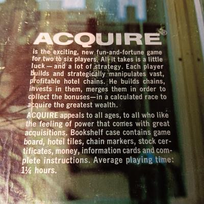1968 "ACQUIRE" BOOK CASE GAME