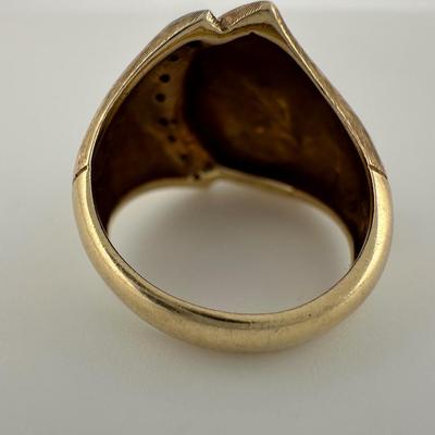 14k Yellow Gold Dome Ring