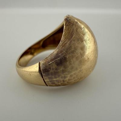 14k Yellow Gold Dome Ring