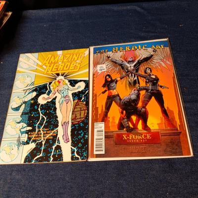 THE HEROIC AGE AND AMAZING HEROES COMIC BOOKS