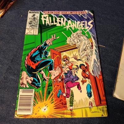 "FALLEN ANGELS" & "IRON MAN" COMIC BOOKS