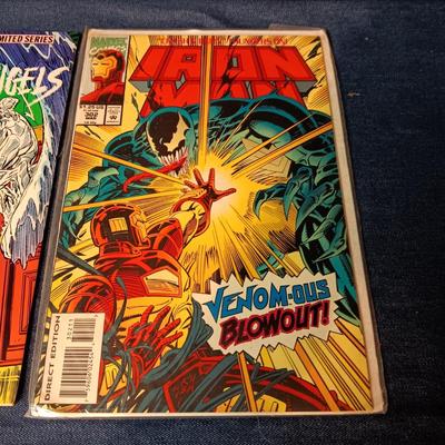 "FALLEN ANGELS" & "IRON MAN" COMIC BOOKS