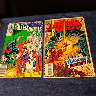 "FALLEN ANGELS" & "IRON MAN" COMIC BOOKS