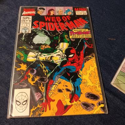 "WEB OF SPIDERMAN" & "MADMAN" COMIC BOOKS