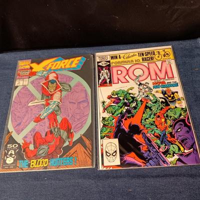 "X-FORCE" & "ROM" COMIC BOOKS