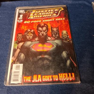 "JUSTICE LEAGUE AMERICA" & "SPIDER-MAN" COMIC BOOKS