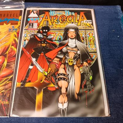 "AREALA" & "THE MARVEL MASTERPIECES COLLECTION" COMIC BOOKS