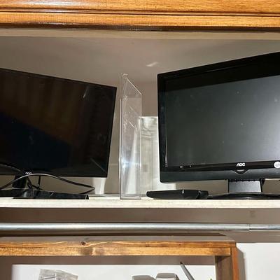 Lot 28: Shelf, TVs, Media & More