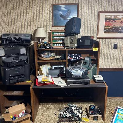 Lot 29: Desk, Electronics & More
