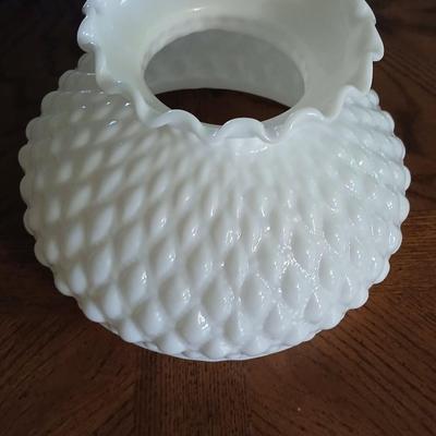 Vintage Rayo oil Lamp converted to electric lamp with diamond pattern milk glass shade