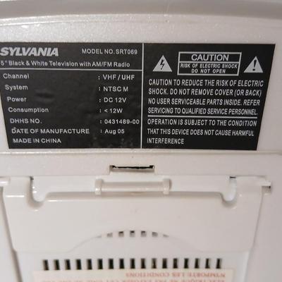 Sony Sports boombox with small Sylvania television