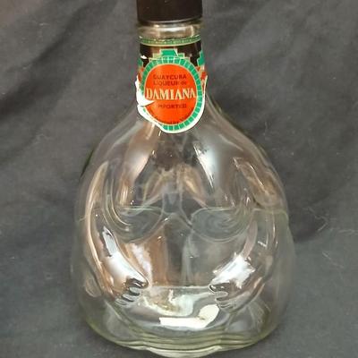 Sheridan Original Double Liqueur bottle and a Damiana nude decanter