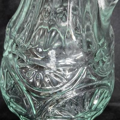 Kitchen glassware Princess house sugar & cream dishes, decanter with stoppers, and a gravy boat