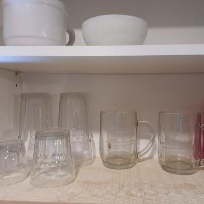 Cupboard full of dishes and dinnerware - Mismatched items Great for 1st apartment dwellers!