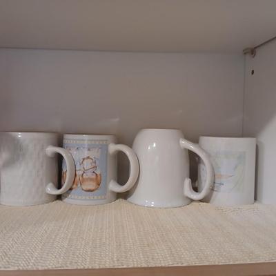 Cupboard full of dishes and dinnerware - Mismatched items Great for 1st apartment dwellers!