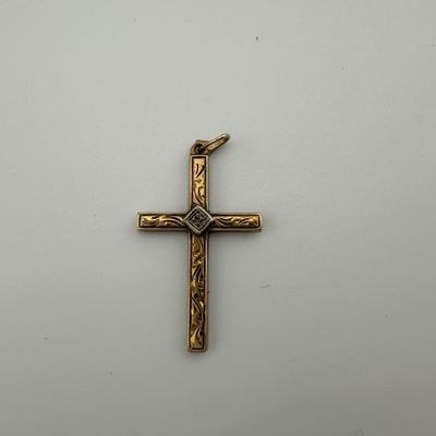 10k Gold Cross Pendant
