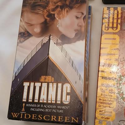 Assortment of Entertainment media, DVD's, Cd's, VHS, and cassettes