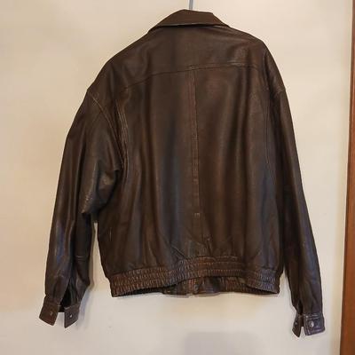 Nice Josua Ross leather Jacket with scarf Size L