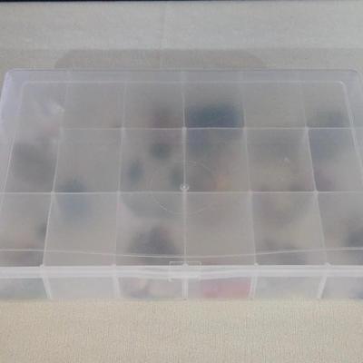 Plastic Organizer filled with Beads