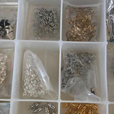 Plastic Organizer filled with Jewelry Fasteners