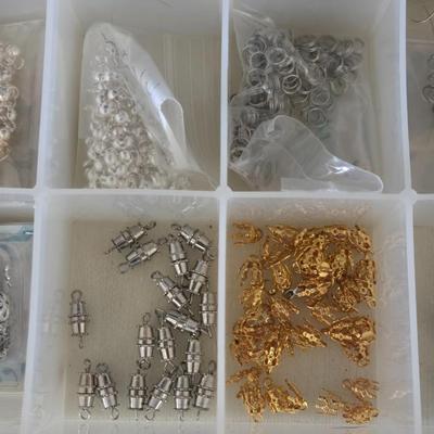 Plastic Organizer filled with Jewelry Fasteners