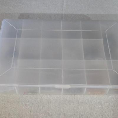 Plastic Organizer filled with Jewelry Fasteners