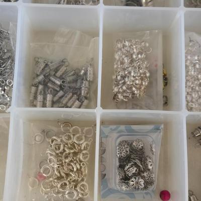 Plastic Organizer filled with Jewelry Fasteners