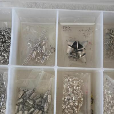 Plastic Organizer filled with Jewelry Fasteners