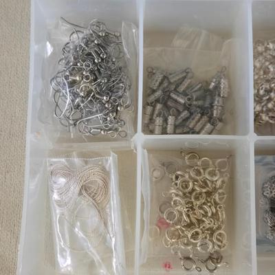 Plastic Organizer filled with Jewelry Fasteners