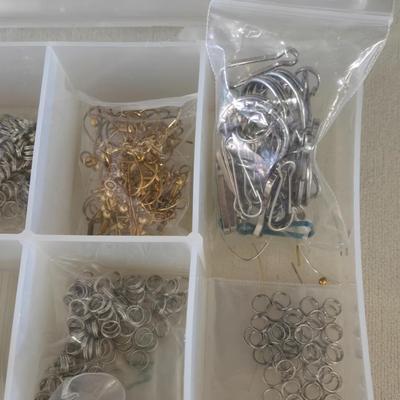 Plastic Organizer filled with Jewelry Fasteners
