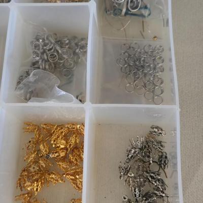 Plastic Organizer filled with Jewelry Fasteners