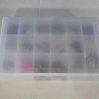 Plastic Organizer filled with Beads