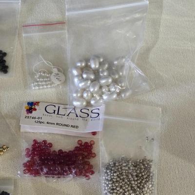 Bags Filled with Beads