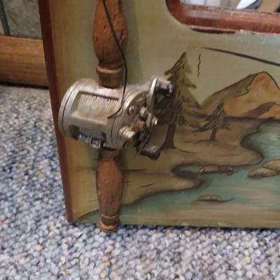 Rainbow trout wall mirror and a fish themed picture frame