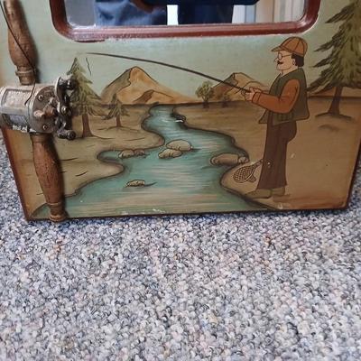 Rainbow trout wall mirror and a fish themed picture frame