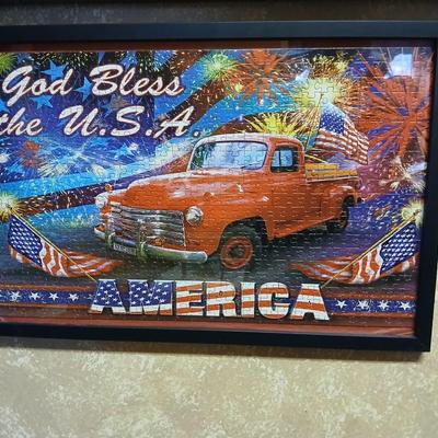 Two framed vintage car wall art one lights up! and a bunch of pictures and calendar photos of hot rods