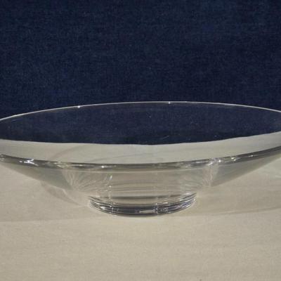 Swarovski Glass Bowl and Enamel Metal Stand
