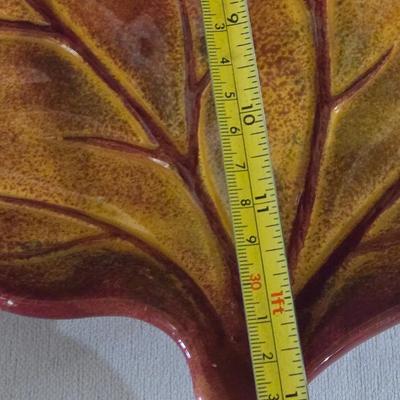 Fall Leaf Ceramic Platter