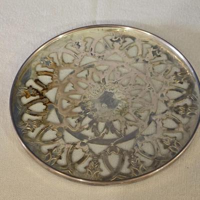 Silverplate & Glass Trivet