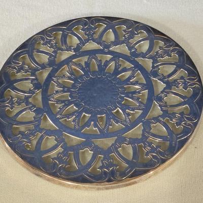 Silverplate & Glass Trivet